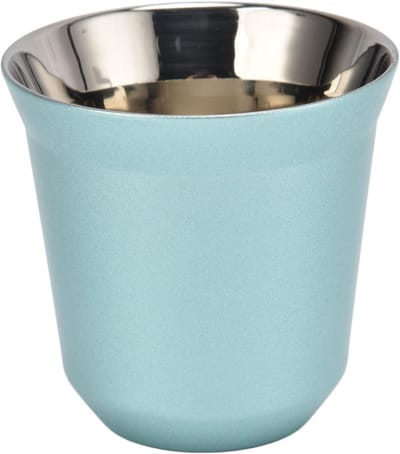 Dubbele Wand RVS Koffiemok, Isolerende Espresso Beker, Handloze Theekop voor Keuken (80ML)