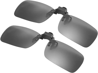 Zonnebril Clips - Overzetbril Clips - Veilig Autorijden - Gepolariseerde Glazen - 2 Stuks - Groen