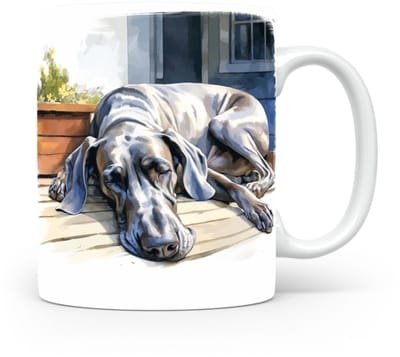 Mok Great Dane Beker voor koffie of tas voor thee, cadeau voor dierenliefhebbers, moeder, vader, collega, vriend, vriendin, kantoor, opa, oma, hond, kerst, sinterklaas, verjaardag