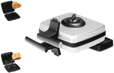 Wafelijzer Tosti Apparaat - Wafelmaker Keukenapparaat - Snacks Maken - Verwijderbare Bakplaten - Niet gespecificeerd - Wit