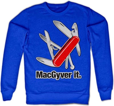 MacGyver Sweater/trui -S- MacGyver It Blauw