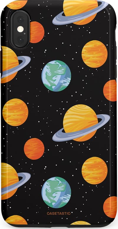 Casetastic Hoesje Geschikt voor Apple iPhone Xs Max - Stijlvolle Beschermende Duo-layer Case - Universum reis