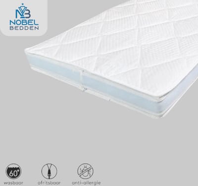 Topper 120X200X11 DELUXE 3D XXL Pure Koudschuim Topmatras - Bamboo Tijk Anti Bacterieel - Medium/stevig