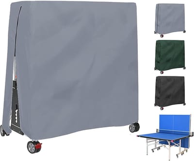 Tafeltennishoes Beschermhoes - Afdekking Tafeltennis - Tafel Beschermen - Waterdicht Winddicht - 165x70x185cm - Grijs