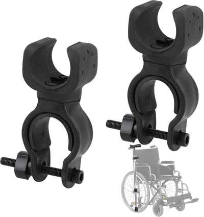 2 Stuks 360 Graden Draaibare Krukhouders Voor Rolstoelen en Rollators