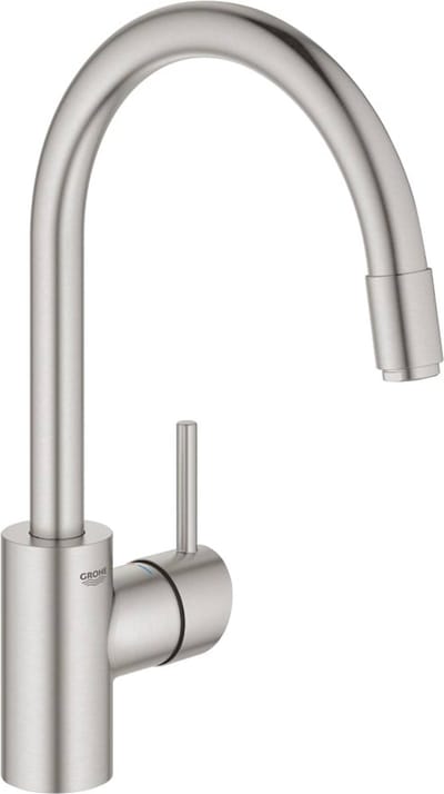 GROHE Concetto keukenkraan - draaibare C-uitloop - uittrekbare handdouche - RVS (supersteel) - 32663DC3