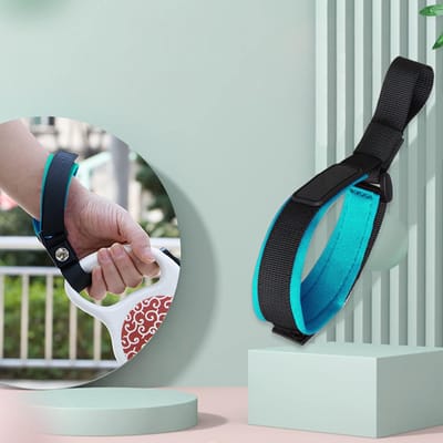 Intrekbare Hondenhalsband Accessoire - Hand- en Polsband - Voor Meer Comfort, Ontspan Greep Voor Uw Handen En Betere Contr blauw