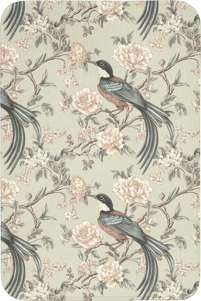 Badmat 60x90 cm - Antislip - Bloem - Vogel - Kleurrijk - Badmatten voor badkamer - Badkamermat - Douchemat - Badkamer mat