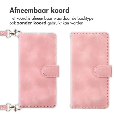imoshion Hoesje - Geschikt voor Samsung Galaxy A16 (4G) / A16 (5G) - Bookcase met koord - Roze