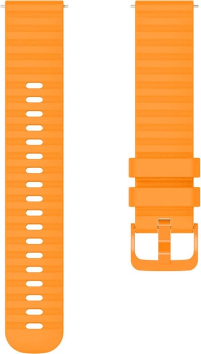 Siliconen bandje - geschikt voor Garmin Venu 2s / 3s / 4 (41mm) / Vivoactive 4s / Forerunner 255s / 265s - Huawei Watch GT 5 Pro - 42mm / GT 6 / GT 5 / GT 4 - 41mm - oranje