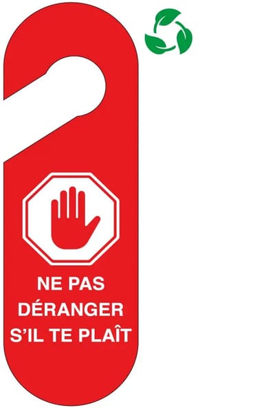 Ne pas déranger s'il te plaît deurhanger - Forex Re materiaal | 30 x 10 cm