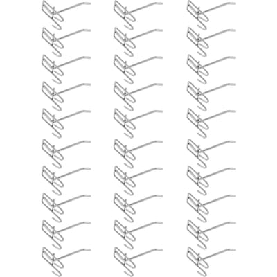 30pcs Crochet de Supermarché Crochet de Rayonnage en Grille de Fer Crochet de Rayonnage pour Présentoir à Bijoux Épaisseur 3,5mm 15cm / 5.9in