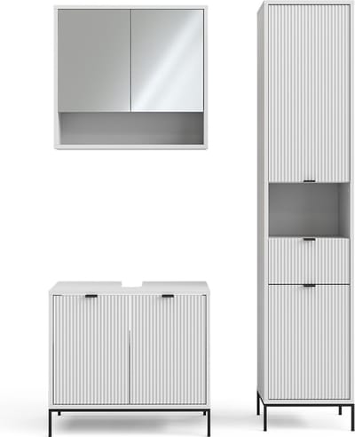 Vicco Badkamermeubelset Eliza, Wit, 3-delig