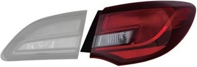 VanWezel 3725932 - Verre extérieur feu arrière droit pour Opel Astra j 10-15 5p/d