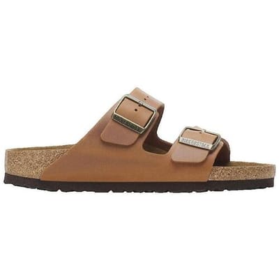 Slippers BIRKENSTOCK Claquettes Arizona Cuir Huilé Marron