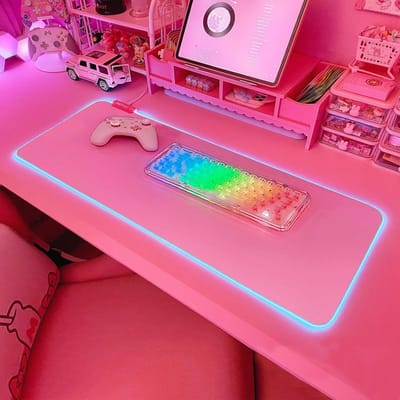 RGB Gaming Muismat LED Verlengd Antislip Rubber XL XXL 800 x 300 mm
