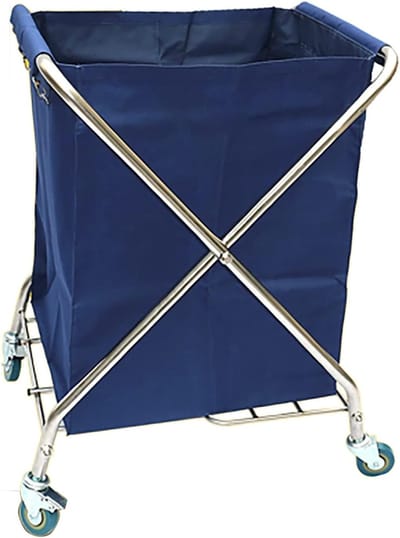 Opvouwbare Wasmand - Rolmand Trolley - Efficiënt Wasbeheer - Ruimtebesparend Ontwerp - 320 Liter Capaciteit - Zwart
