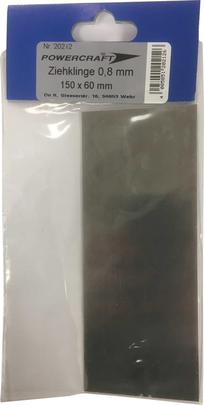 Powercraft Schraapstaal Rechthoek 150 x 60 x 0.8 mm