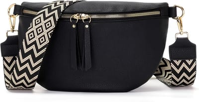 Grote Dames Heuptas met Vegan Leer - Stijlvolle Crossbody Tas voor Dagelijks Gebruik