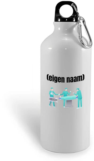 Hacebo® - chirurgen met eigen naam waterfles - Chirurg - Patiënten/doktoren - collega's - verjaardag - afscheidscadeau - geschenk - kado - water fles - 400ML