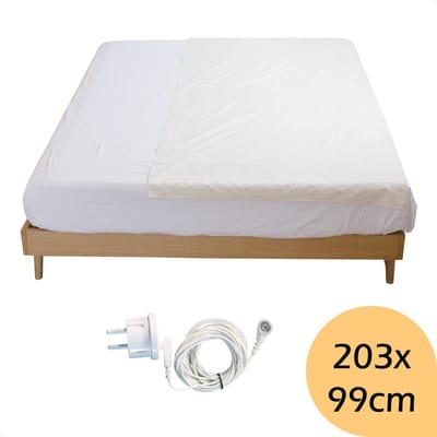 Earthle Earthing Laken - Aardingslaken - Aardinglaken - Aarden - Aarding - Grounding - Bio Katoen (203x99cm)