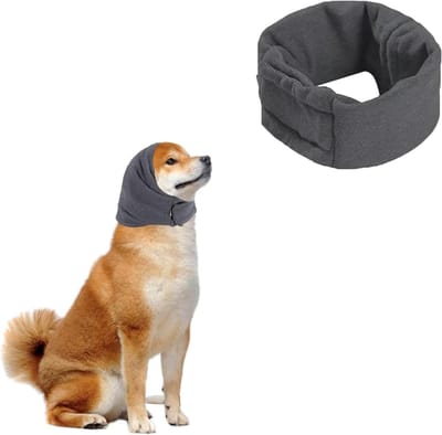 Verstelbare Oordoppen voor Honden 42 - 47 cm, Geluiddemping, Hondendekens voor Stressvermindering en Warmte