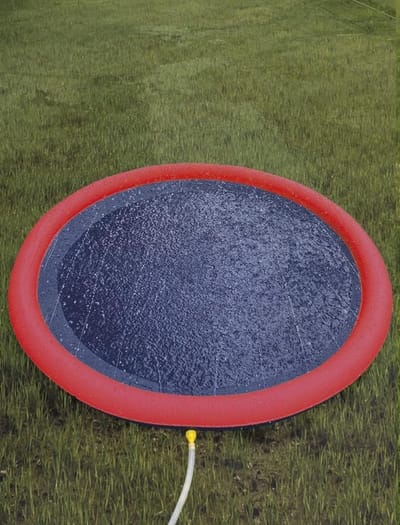 Solvix hondenzwembad - Zomer Splash Pool - Rood - Ø 100 cm - Gemakkelijk op te zetten - Voor Kinderen