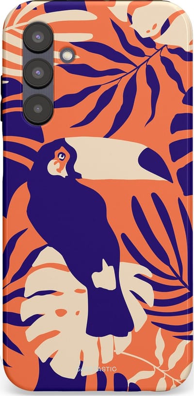 Casetastic Hoesje Geschikt voor Samsung A25 - Stijlvolle Beschermende Duo-layer Case - Paradijs Toekan