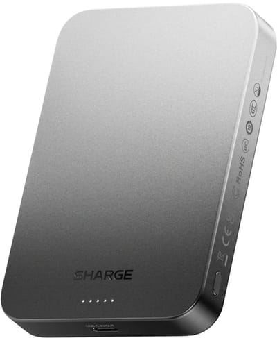 SHARGE AeroMag 10k Qi2 Powerbank 10000mAh - Zwart