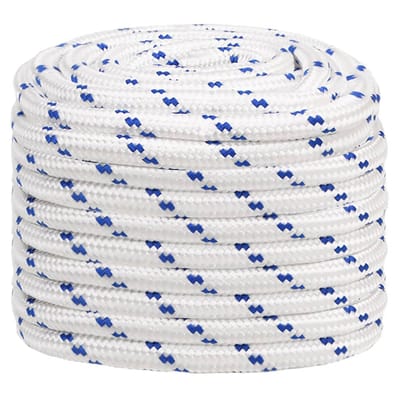 vidaXL - Boot - touw - 20 - mm - 50 - m - polypropyleen - wit
