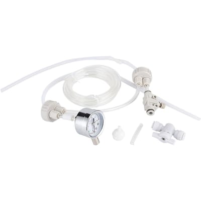 1Set Wit DIY Aquarium Beplante Tank CO2 Systeem Pro Buis Ventiel Manometer Flesdop Kit zwart