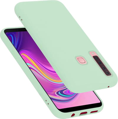 Cadorabo Hoesje geschikt voor Samsung Galaxy A9 2018 in LIQUID LICHT GROEN - Beschermhoes gemaakt van flexibel TPU silicone Case Cover