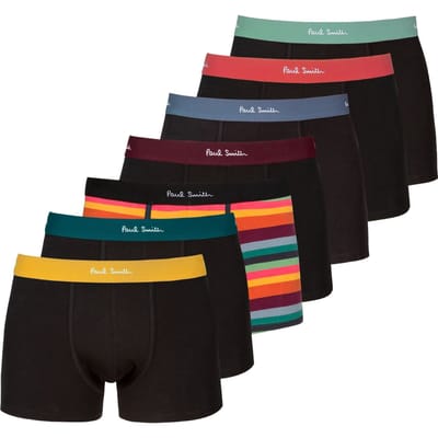 Paul Smith Men Trunk 7 Pack Artist Black Maat: S | Onderbroeken Outlet | Heren | Geel