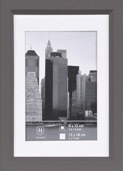 Fotolijst - Henzo - Metallica - Fotomaat 13x18 cm - Donkergrijs