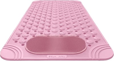 Badmat - Douchemat Antislip - Veilig Douchen - Sneldrogend Textuur - 50x80cm - Roze