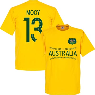 Australië Mooy Team T-Shirt - Geel - XXL