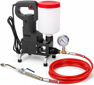 Mortel Grout Machine - Injectiepomp - Beton Reparatie - Hogedrukbewaking - 1000W Vermogen - Grijs
