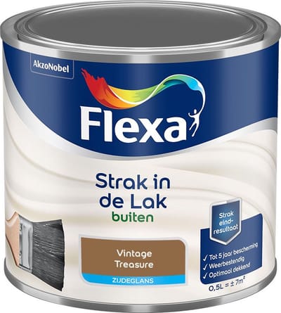 Flexa - Strak In De Lak Buitenlak Zijdeglans - Vintage Treasure - Mengverf - 500 Ml