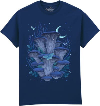 Paddestoelen Oesterzwam Blue Oyster The Coloured House T-shirt M