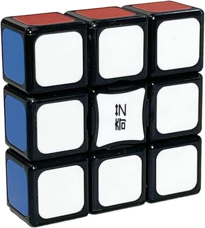 1x3x3 Puzzel Kubus Zwart Speed Cube Educatief Speelgoed