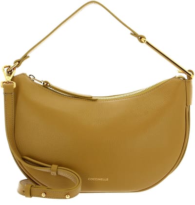 Coccinelle Kleine Crossbodytas / Schoudertas Dames - Leer - Coccinelle Priscilla - Geel