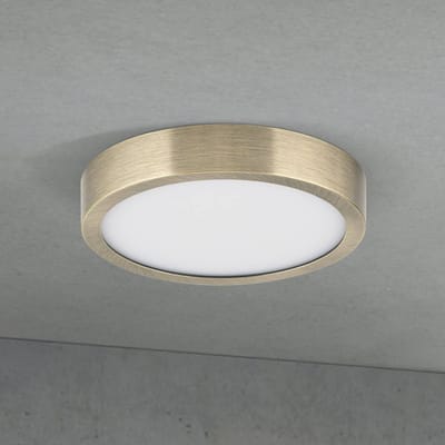 ORION LED plafondlamp Disc, antiek messingkleurig, Ø 14 cm, CCT