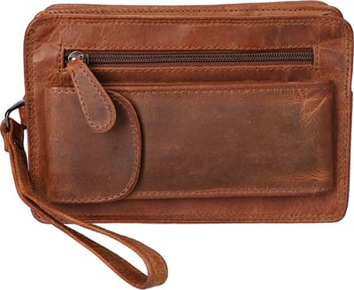 Leather Design Leren Polstas Hunter Bruin 5 Vaks