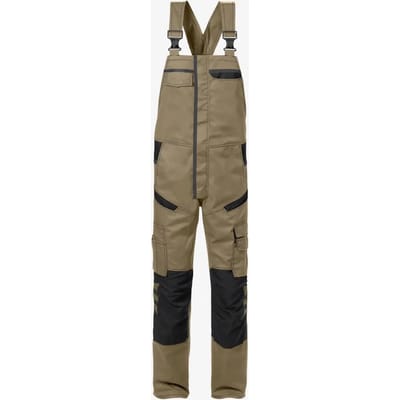 Fristads Amerikaanse Overall 1555 Stfp - Khaki/Zwart - C44