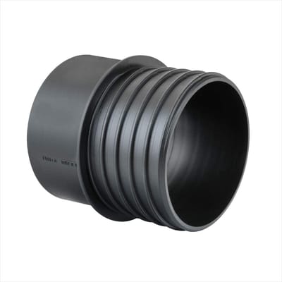 Schroefkoppelingsbevestiging - Slangkoppeling - Stofafzuiging - Linkshandige schroefdraad - 4 inch - Zwart