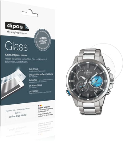 dipos – 2x Matte Pantserfolie geschikt voor Casio Edifice EQB-600D | 9H Screenprotector