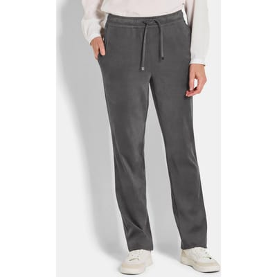 Broek SARA in suèdelook - grijs - Gr. 20 van Goldner Fashion