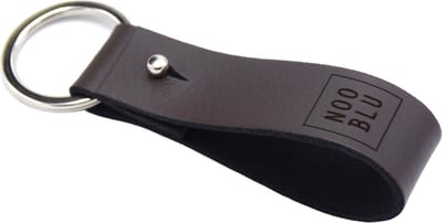 NOOBLU KEY SLING Classic sleutelhanger - Senso leer - Chocolate brown