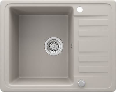 Bergström Spoelbak – 57.5 x 46 cm met droogplaats Beige