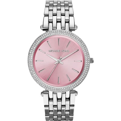 Michael Kors Darci MK3352 Dames Roestvrijstalen Horloge 39 mm Roze Wijzerplaat